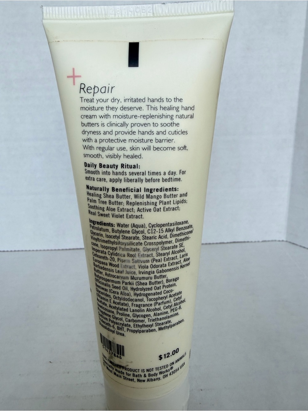 Discontinued Bath & Body Works Skin Therapy Sweet Pea Hand Repair Cream 45% Full - Picture 4 of 6